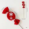 Christmas Candy Branch DIY Red and White Striped Fuzzy Yarn Lollipop Christmas Decorations Christmas Tree Ornaments