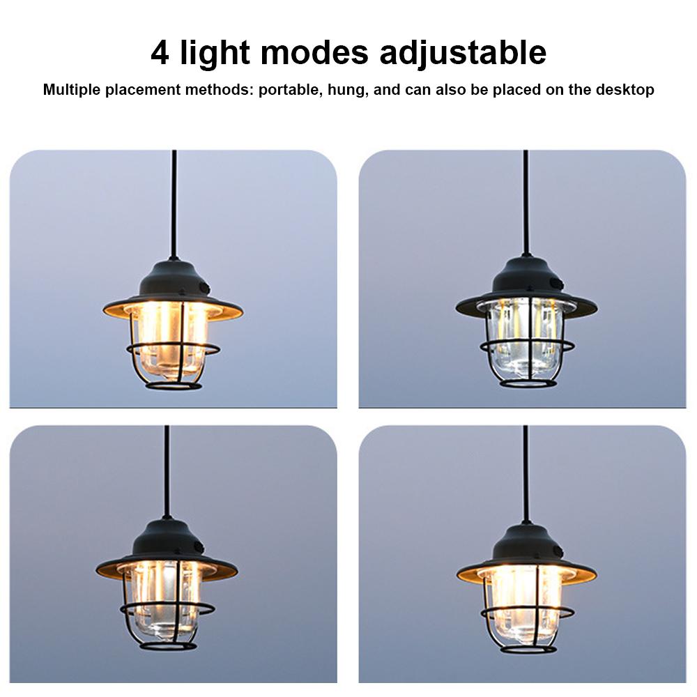Lampada da campeggio senza fili Lanterna per atmosfere domestiche con luce sospesa portatile per esterni