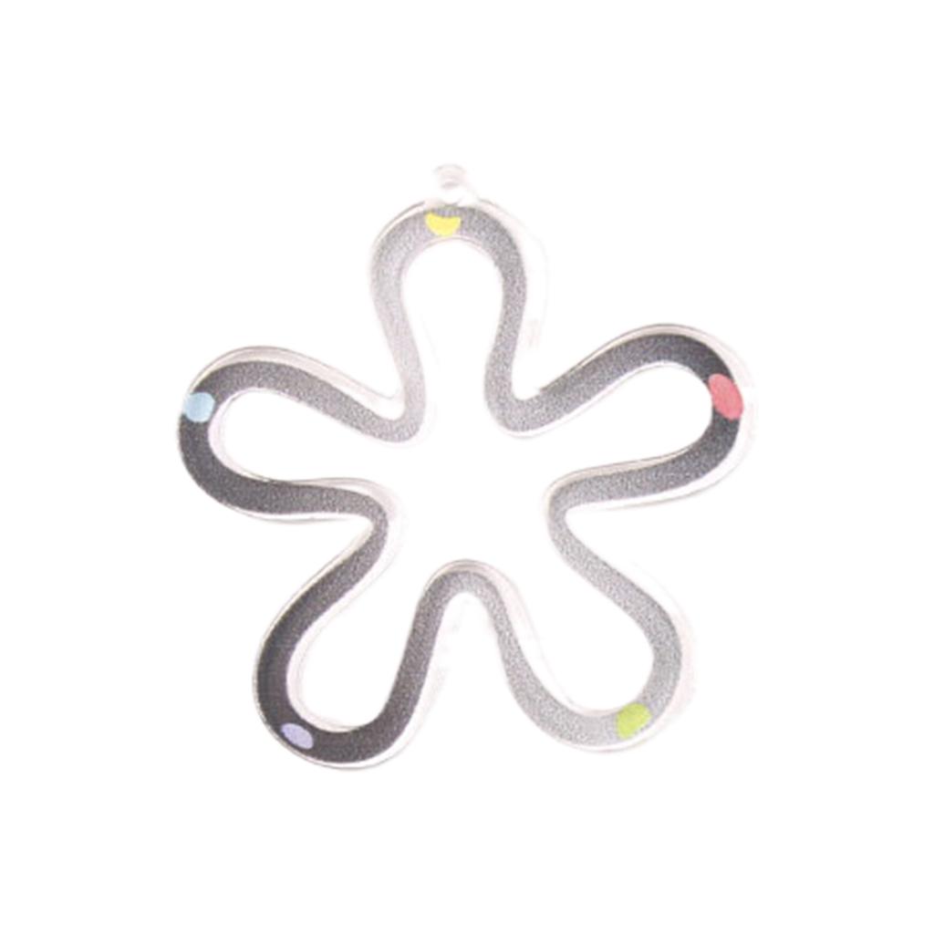 DIY Elegant Hollow Flower Pendant Hollow Flower Jewelry Making Accessories Acrylic Material for Jewelry Necklace Making