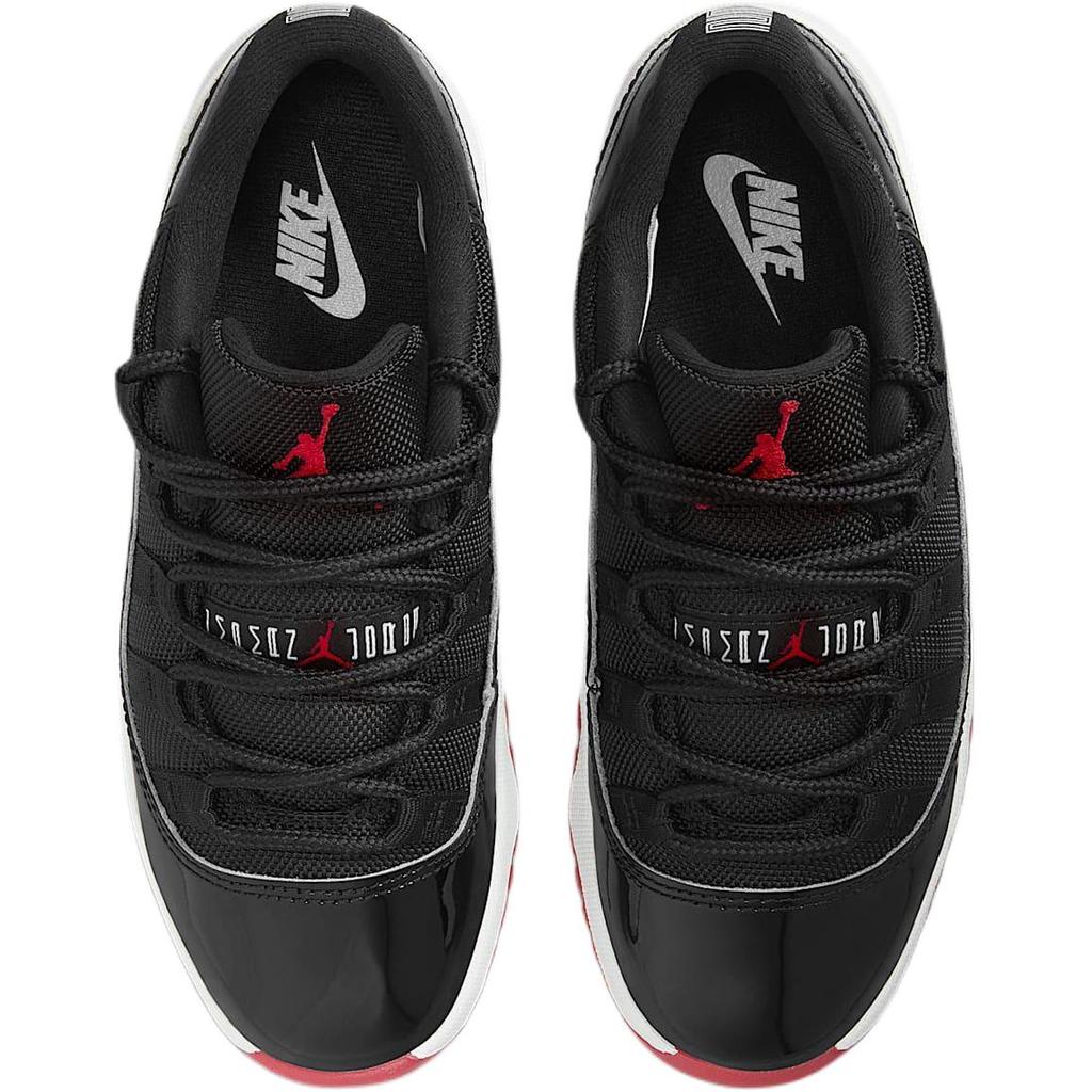 Air Jordan 11 Retro Low PS Bred 2025 Barnesko Svart Hvit Varsity-Rød FV5116-006