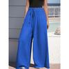 Pantaloni Casual alla Moda da Donna a Gamba Larga Larghi con Coulisse per Tutte le Stagioni