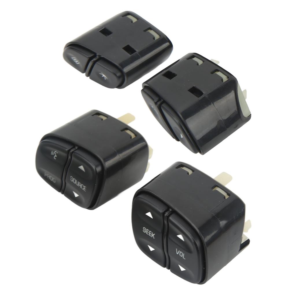 4pcs Steering Wheel Button Set 21997738 Replacement for 1500 2003‑2009