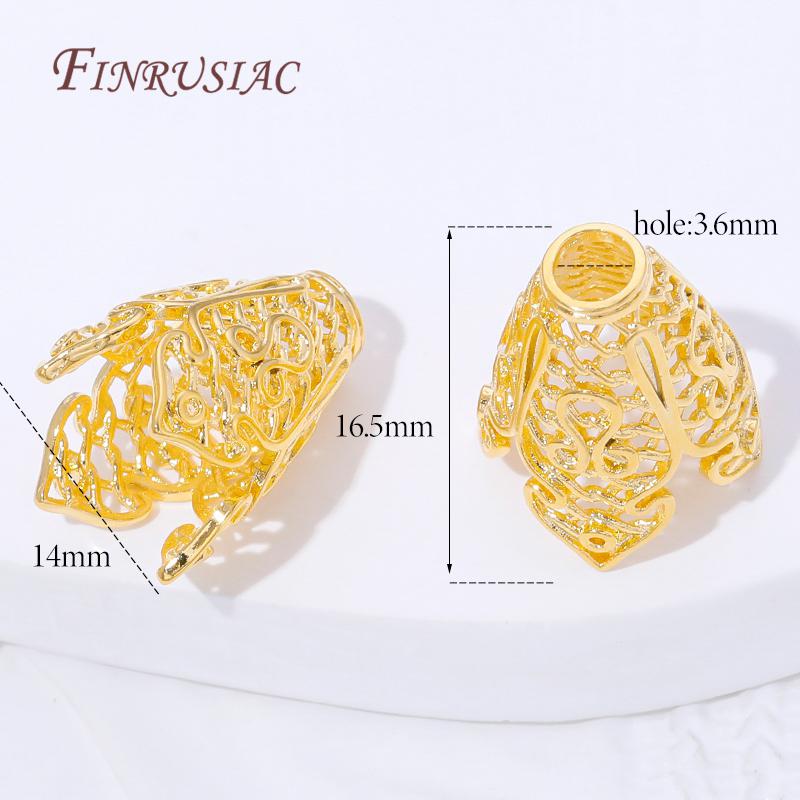 

18K Gold Plated Tassel End Caps Wholesale Jewelry Findings,Fringe Bead Caps For Bracelets&Necklaces Making DIY Accessories 1 piece