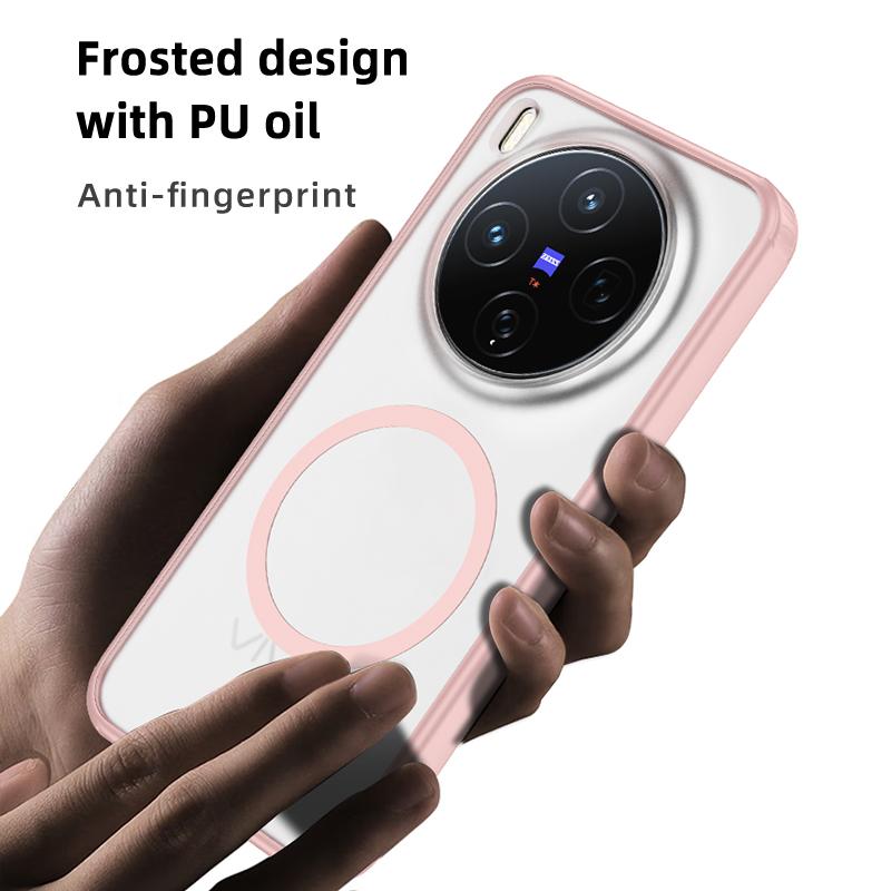 For VIVO X300 Pro Case Hard Matte Shockproof Magnetic MagSafe Protective Back Cover Case For VIVO X300 X300Pro Phone Shell