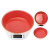 Pet Food Scale Bowl Cat Dog Digital Kitchen Food Weighing Bowl for Pet Food Baking CookingRed