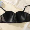 Push-up Plus Size Black Pure Desire Underwear Thin Straps Anti-sagging Seamless Bra for Round Breasts