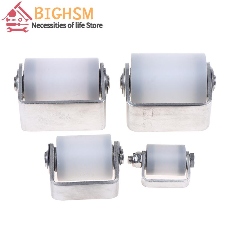 201 Stainless Steel Perforated Bracket Guided Nylon Bearing Mobile Door Pulley Positioning Roller Household Hardware Accessories