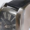 BARNEYS NEWYORK ETA2824-2 Date See-through Back Mechanical Automatic Watches Silver / BlackUsed