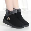 Winter New Fashion Short Suede Round-toe Elevated Flats Casual Side Zipper Comfortable Cold-resistant Warm Women's Boots