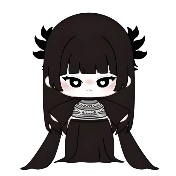 

MINISO X Jennie - [Дженні Рубі] Плюшева лялька MD black hair