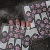 Trendy 3D French Floral Nail Stickers - Self-Adhesive Nail Decorations