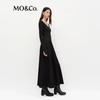 MO&Co. Women's Vintage Cotton-Blend A-Line Knit Midi Dress