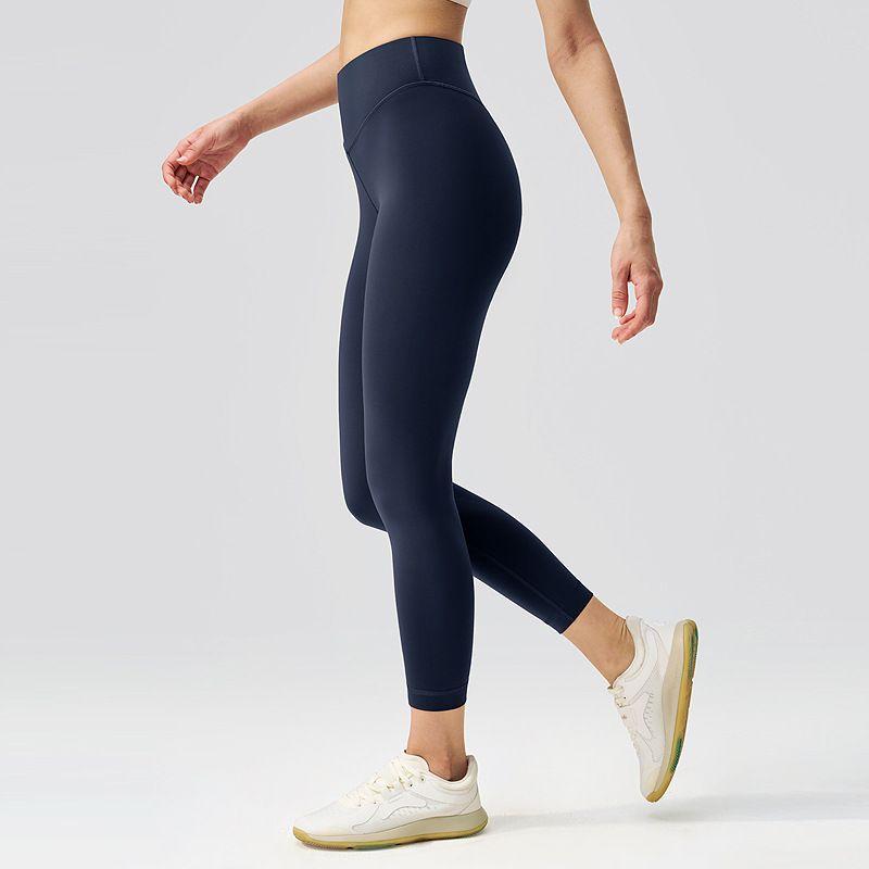 Lu Same Style High Waist Yoga Pants Women's Stretch Hip Lift Breathable Quick-Drying Fitness Pants Shaping Training Exercise Workout Pants