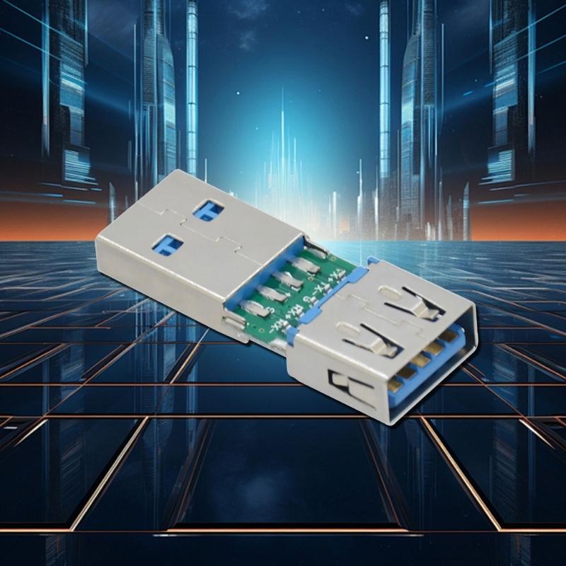 USB 3.0 Male To Female Adapter Converter Head for Data Transfer and Charging Wide Compatibility with USB Devices