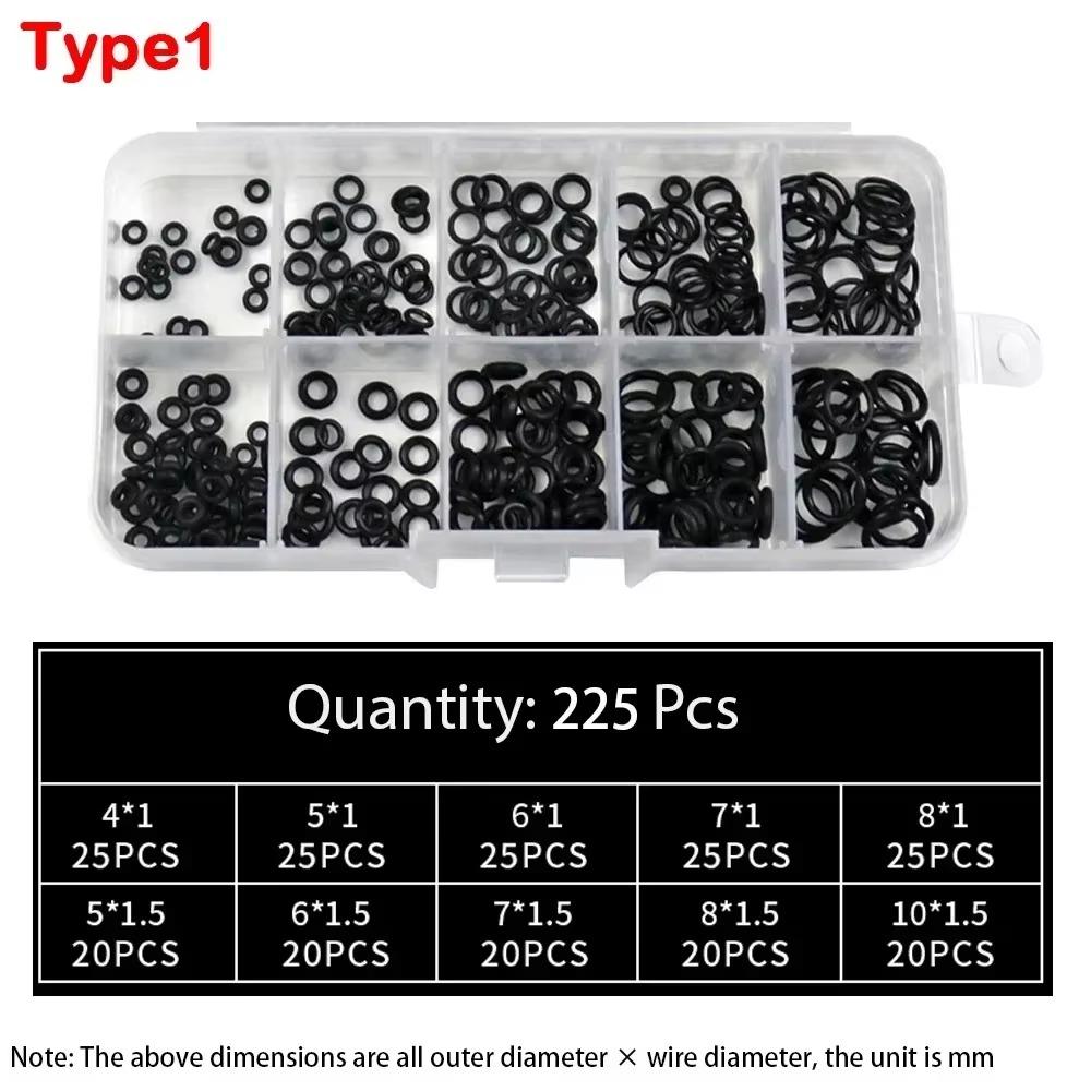 O Ring Assortment Kit Rubber Washer Orings 24 Sizes Pressure Washer O Ring Kit for Faucet Hose Car Air Gas Plumbing Sealing