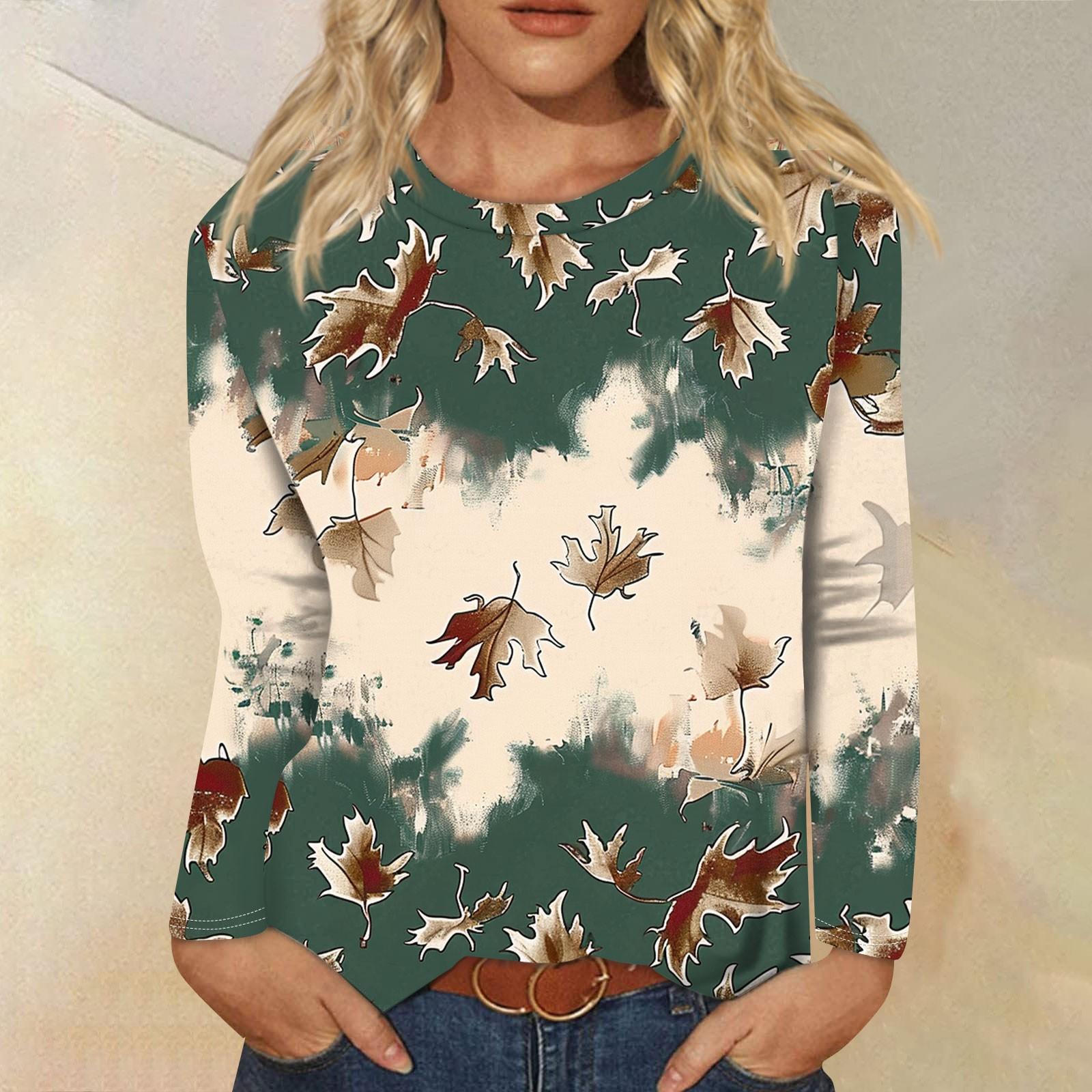 Женские рубашки с длинным рукавом и круглым вырезом — фото 11