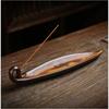 Chinese Style Retro Fishing Line Incense Burner, Home Decoration with a Flat Boat Lying Incense Diffuser Incense Pedestal