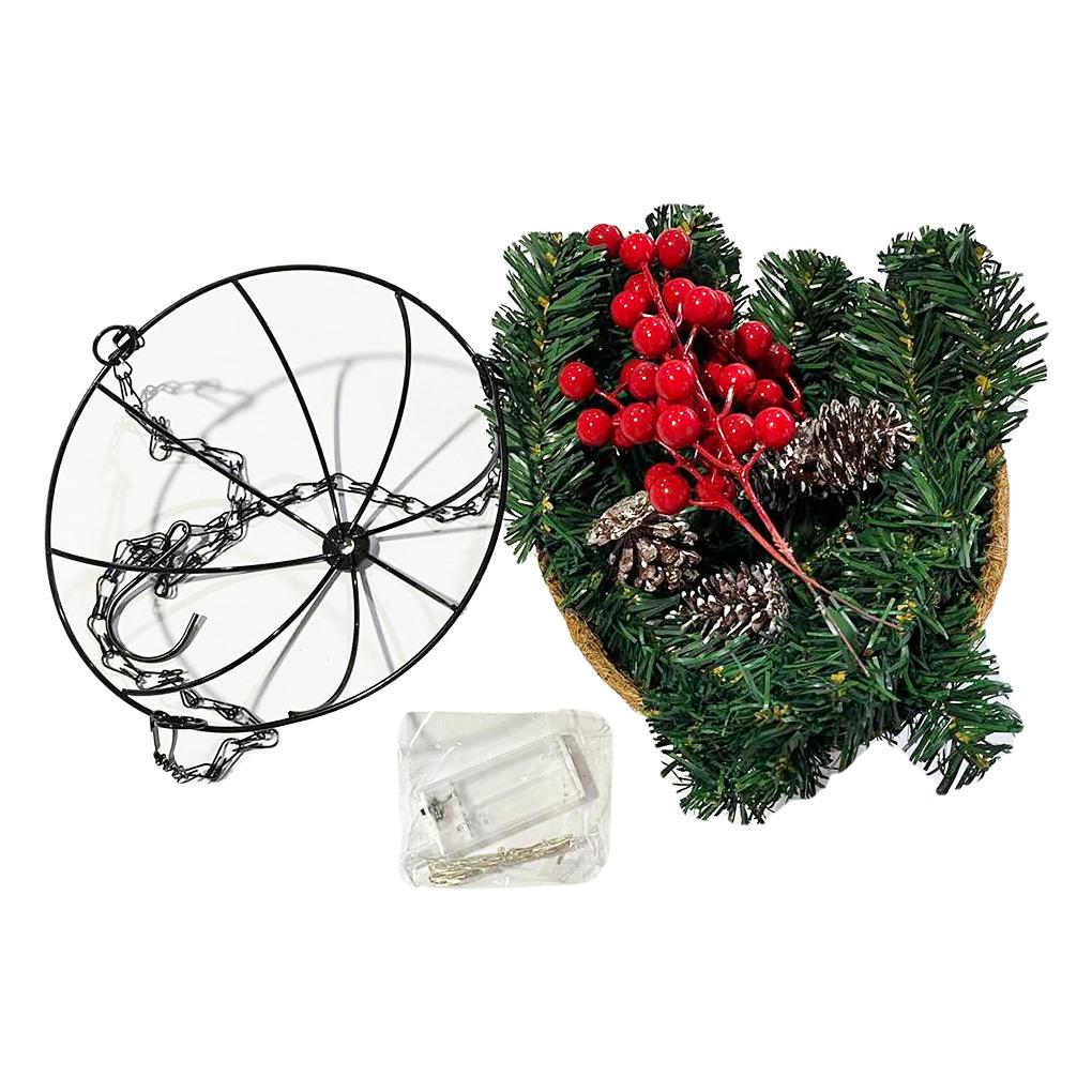 

Festive Foliage Christmas Hanging Basket For Merry Christmas Decoration Gift For Christmas Tree