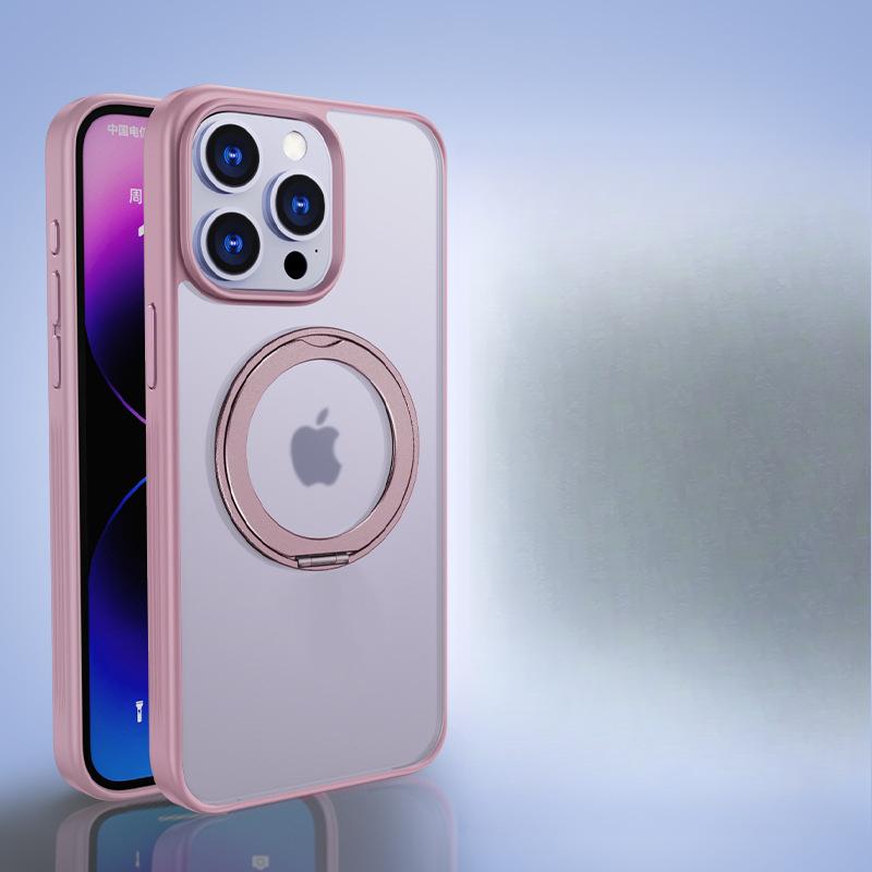Compatible avec la coque de téléphone Apple 15promax, Support Point Case, Support magnétique à 360 degrés, IPhone14/13
