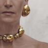 European-American 18K Metal Earrings - Stainless Steel Studs, High-End Titanium Jewelry, Exaggerated Design, INS Style.