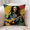 Bob M-Marley Singer Pillow Case Pillowcase, Double-sided Printed, Sofa Cushion, Bedroom Headboard Pillow