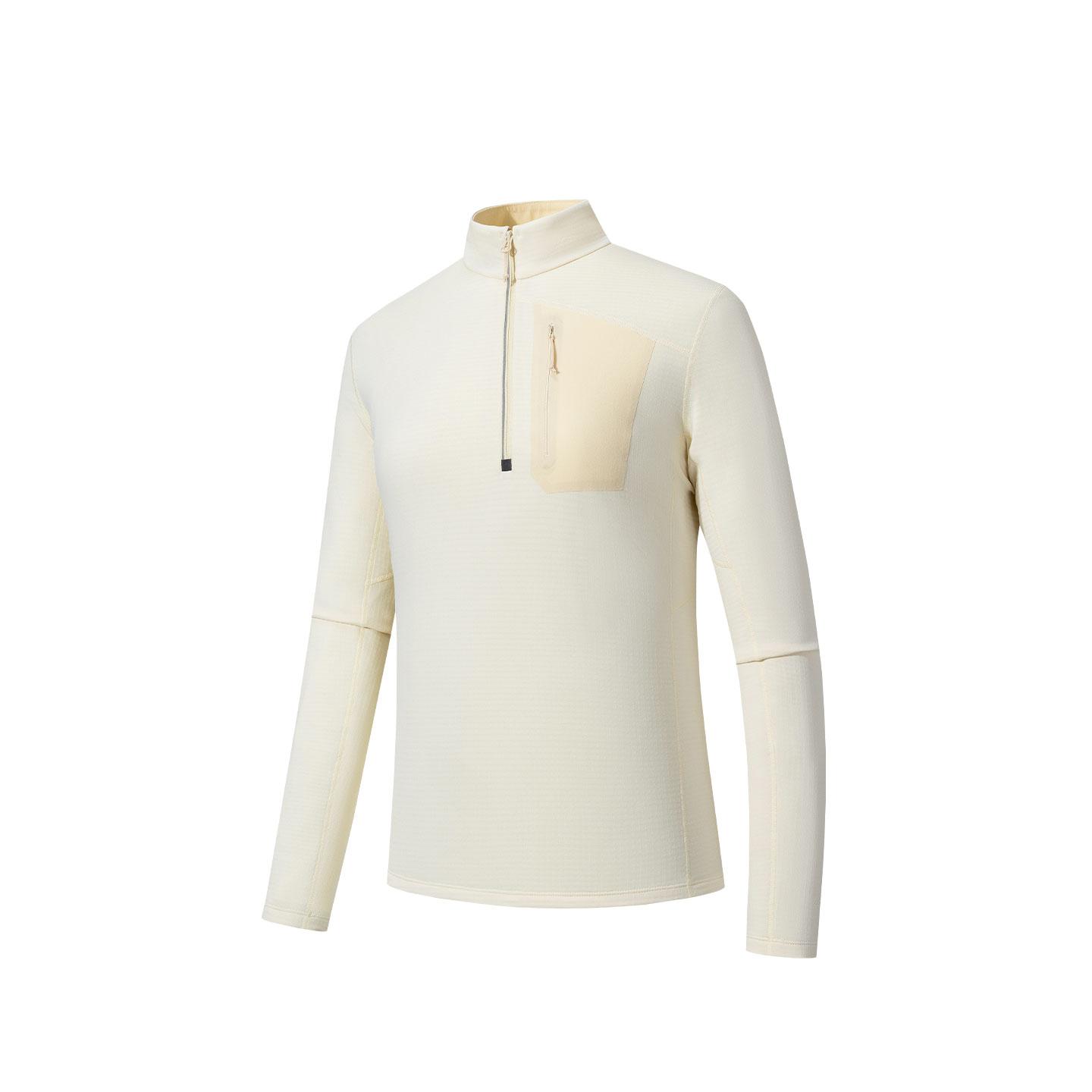 

Anta Champion Outdoor Hiking Series Stand Collar Pullover Comfortable Color Block Versatile Casual Knit Sweater Women tops 162610407-4 XL