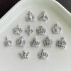 50 Pcs Mini Multiple Styles Of Silver Crowns Series Nail Art Flatback Resin Figurines Diy Atures Scrapbook Decor Crafts A137