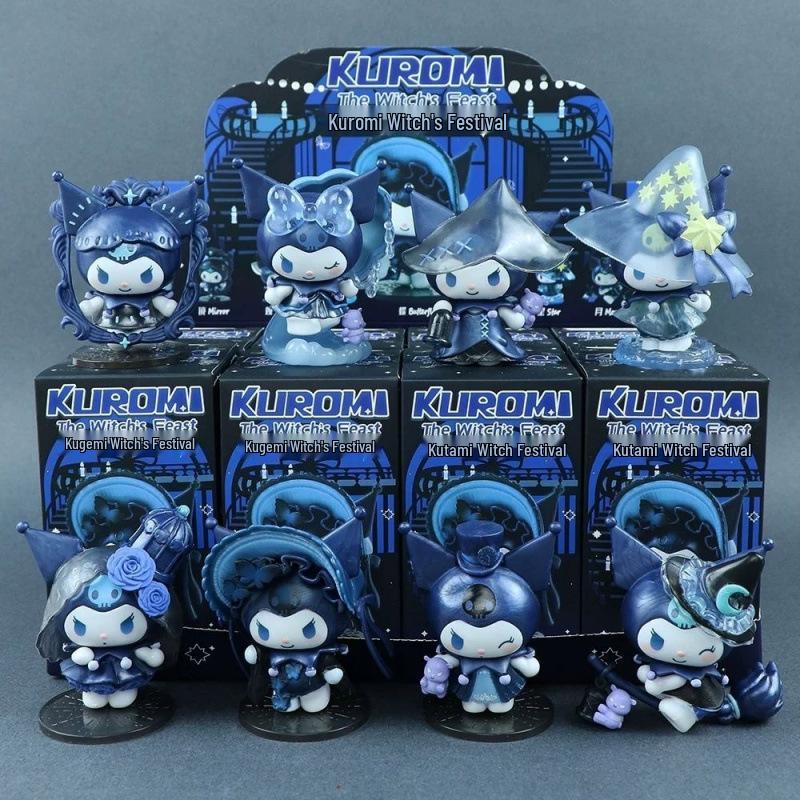 Figurină Cutie Surpriză Sanrio Kuromi Festinul Vrăjitoarei: Păpușă Ornament de Birou la Modă