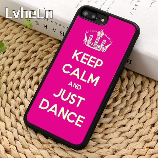 Keep Calm And Just Dance Phone Case For iPhone 17 Air 14 15 16 16e 13 12 Max Cover For Apple 11 Pro Max Plus