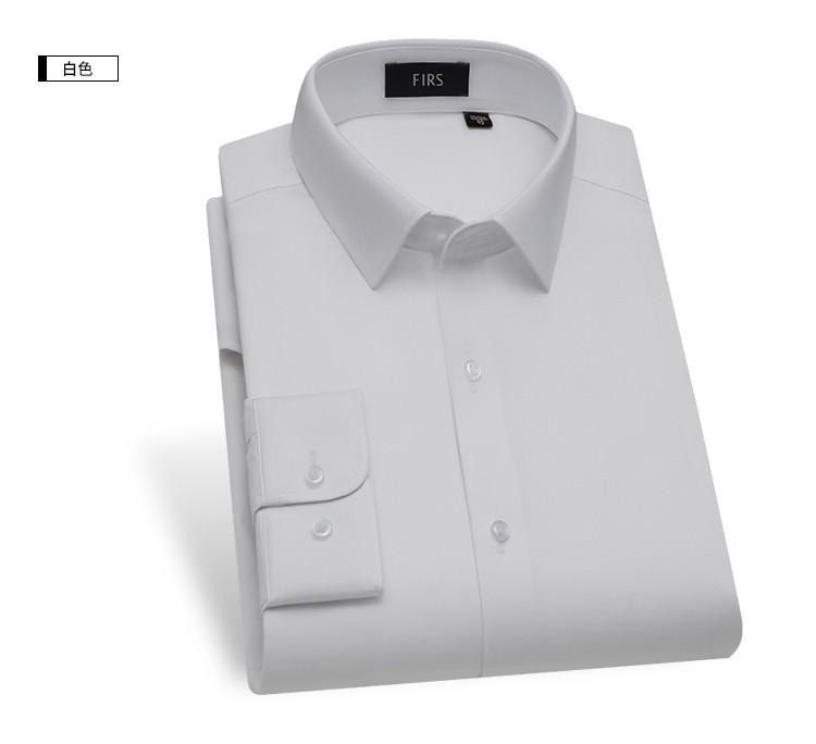 [Cool Modal] Spring and Autumn Skin friendly Elastic Anti wrinkle Easy to Care for Collar Long sleeved Shirt