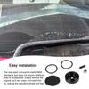 Wiper Plug Aluminum Car Rear Wiper Delete Kit Universal Car Rear Window Wiper Arm Cover Plug Grommet Caps With O-Ring Seals