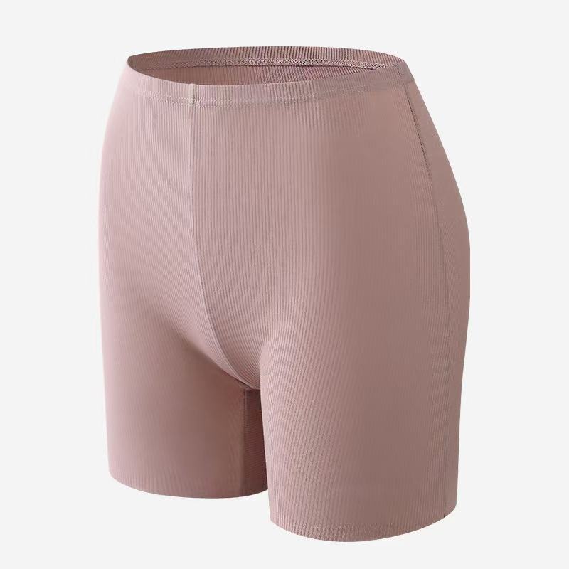 Women's Summer Thin Sports Yoga Traceless Ice Silk Anti Glare Safety Underwear