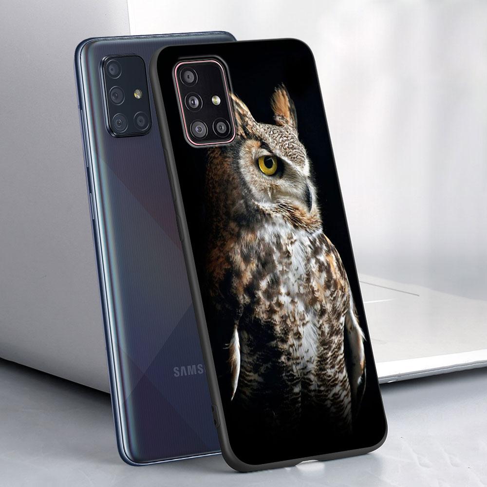 Owl Catcher Case for Samsung Galaxy A53 5G A12 A13 A52 A02s A22 A51 A54 A11 A13 A32 A52s A72 A01 A03s Silicone Phone Cover
