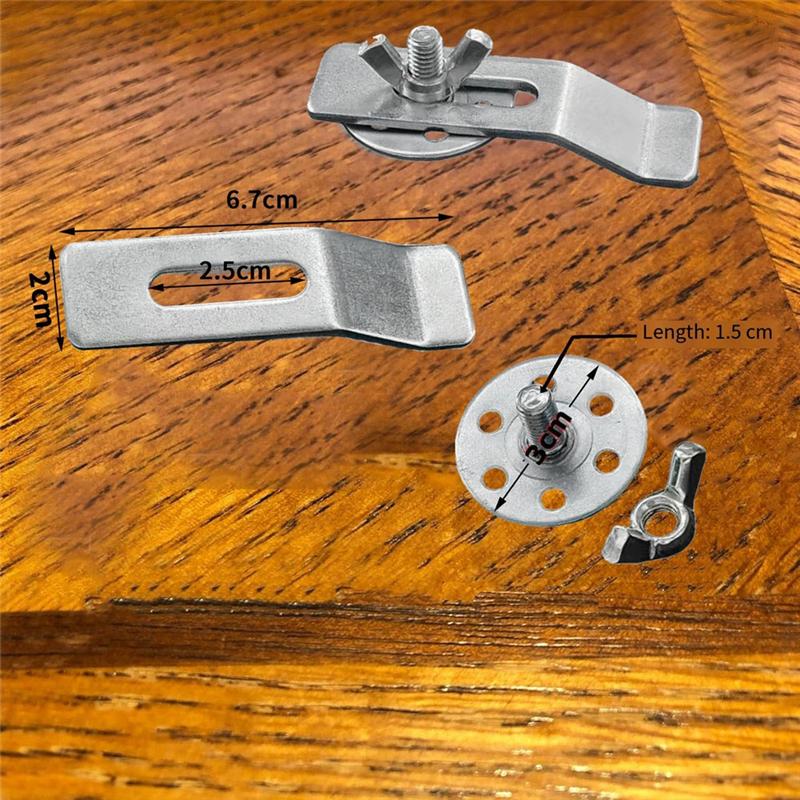 

Good-Kitchen Ванна кімната 10 шт. Затискачі для раковини, Кронштейни для раковини, що встановлюються знизу, Затискачі-підтримки для раковини з нержавіючої сталі срібний