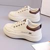White Sneakers Versatile Women's Shoes Thick-soled Student Running Shoes