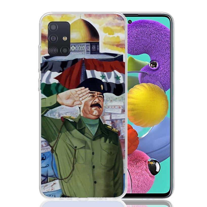 Etui Fashion Saddam Hussein Iraq Arabic Phone Case for Samsung Galaxy A52 A51 A50S A12 A22 A32 A72 A10S A30S A31 A71 Note 20 Ult