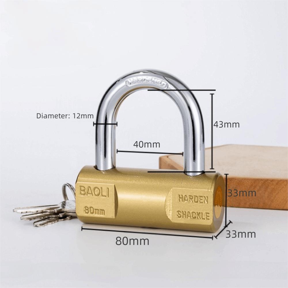 Waterproof Heavy Duty Padlock Rust Proof Anti-theft Padlock Outdoor Gym Dormitory Cabinet Door