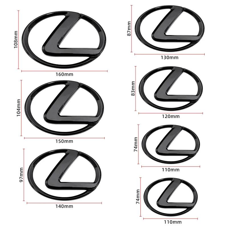 3D ABS Auto Front Heck Emblem Für Lexus IS250 CT200H GS300 NX200 GS350 IS200 IS300 ES200 ES300 GX470 RX400 Kofferraum Emblem Aufkleber
