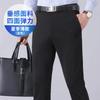 Spring and Autumn Men's Casual Pants Loose Straight Men's Pants Middle-aged Summer Thin Non-ironing Elastic Pants Men's Business Pants