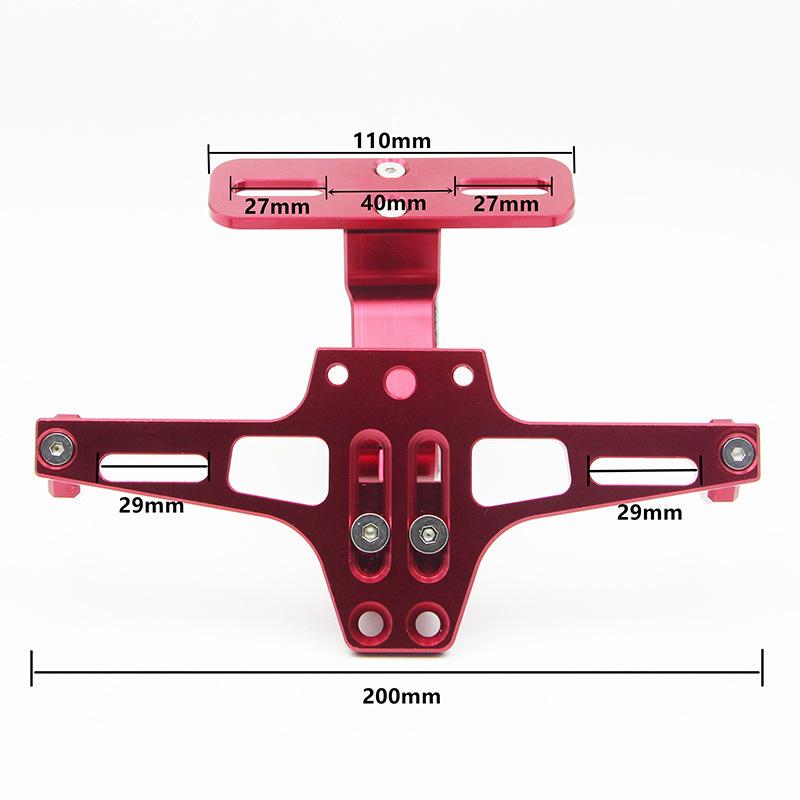 Motorcycle CNC License Plate Holder with Light for BWS R25/R3/MSX