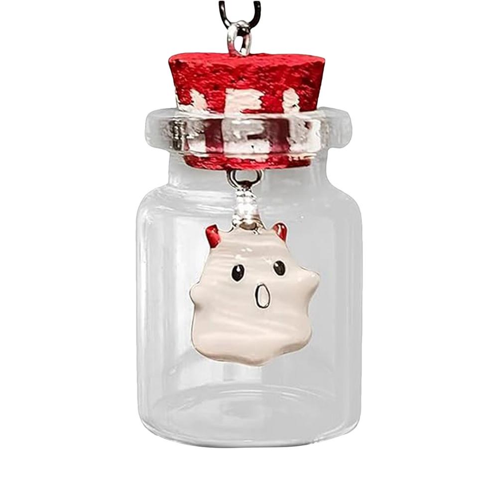 Ghost In A Bottle Pendant Necklace Halloween Necklace For Women Halloween Jewelry The Adopt A Ghost Necklace Little Ghost