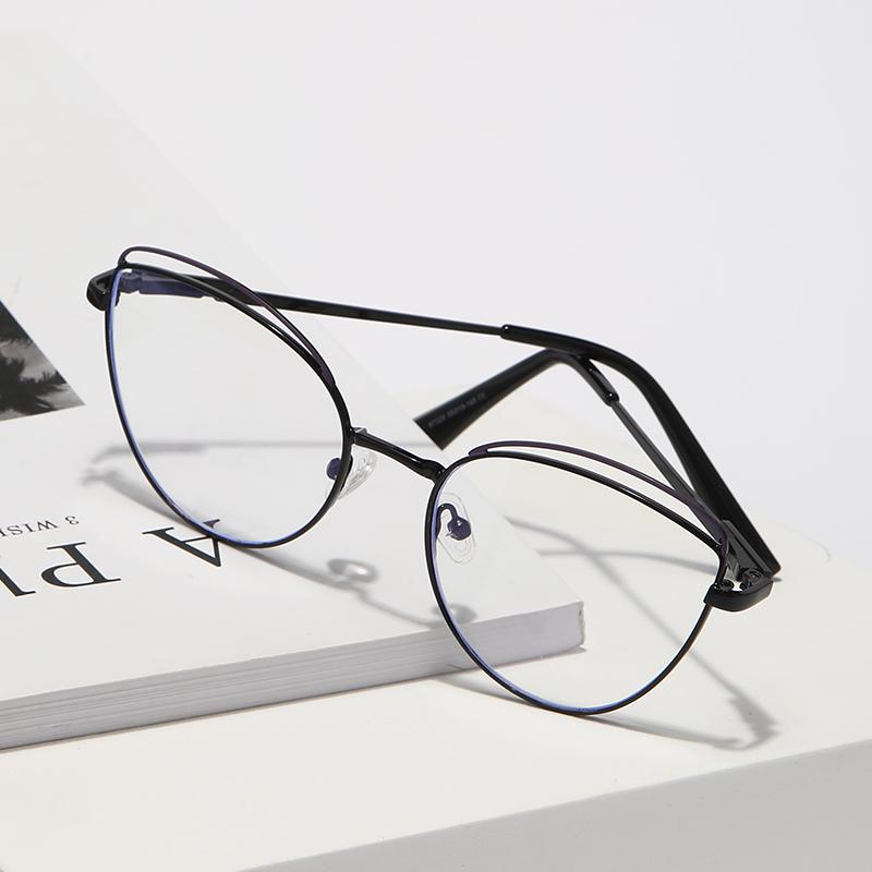 Anti-Blue Light Rays Eyeglasses Frame Women Cat Eye Glasses Brand Designer Clear Lens Computer Optical Eyewear