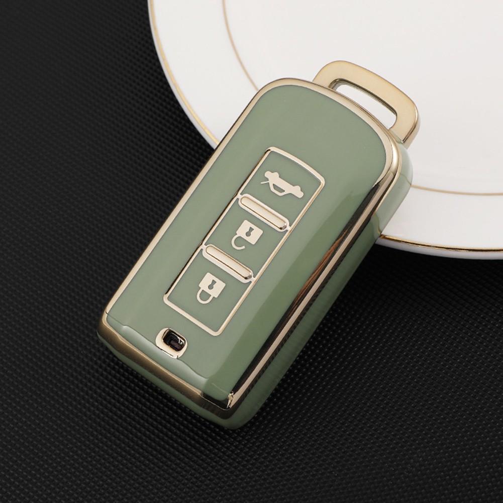 Key Cover Key Case Light Professional Remote Remote Key 3 Buttons Car Case зелёный