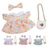 Doll Clothes Dress Doll Clothes Multifunctional Cotton and Cloth Good Compatibility Robust with Bow Tie Strawberry Bag for Home