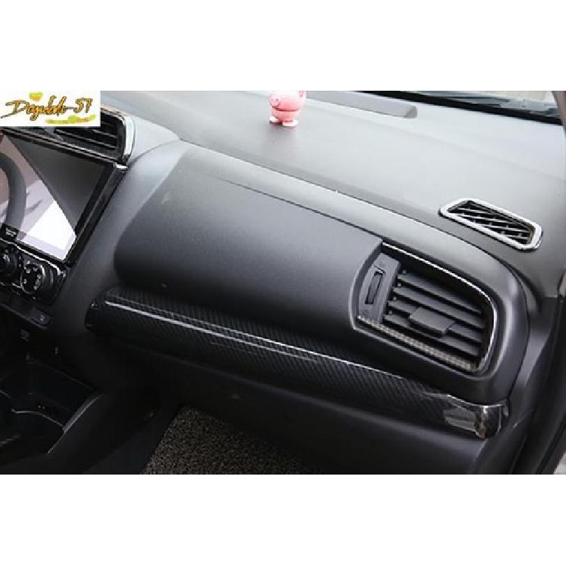 Kohlefaser Mittelkonsolen-Armaturenbrettleiste für Honda Fit Jazz 2014-
