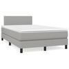VidaXL Slat Bed Base with Mattress and LED, Upholstered Bed, Double Bed, Adult Bed for Interior Bedroom, 3270025