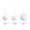 Pure White Foam Snowball Ornament for Christmas & Wedding Decor