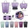 Expandable Wet/Dry Separation Luggage Bag with Universal Wheels - Large Capacity & Splash-Proof for Business Trips & Fitness Travel