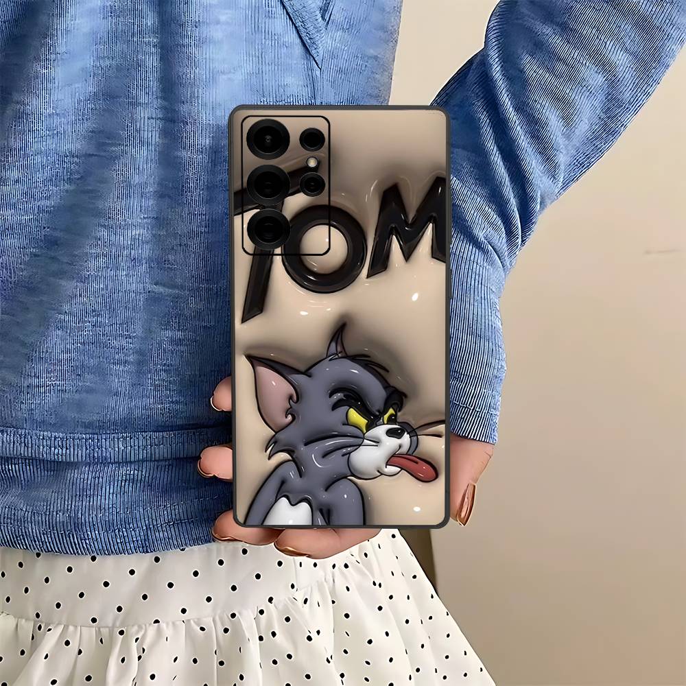 Cartoon T-Toms And J-Jerrys Phone Case For Samsung S 24 Fe 25 Ultra Plus 20 Lite 21 30 22 23 24 22 Ultra 5G Fundas