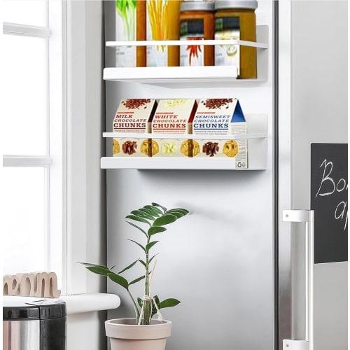 Magnetic Condiment Rack, Refrigerator Rack, Kitchen Rack, Bathroom Spice Rack, Magnetic Shelf, Magnetic Storage, Washing Machine Storage, Set of 2 Sup